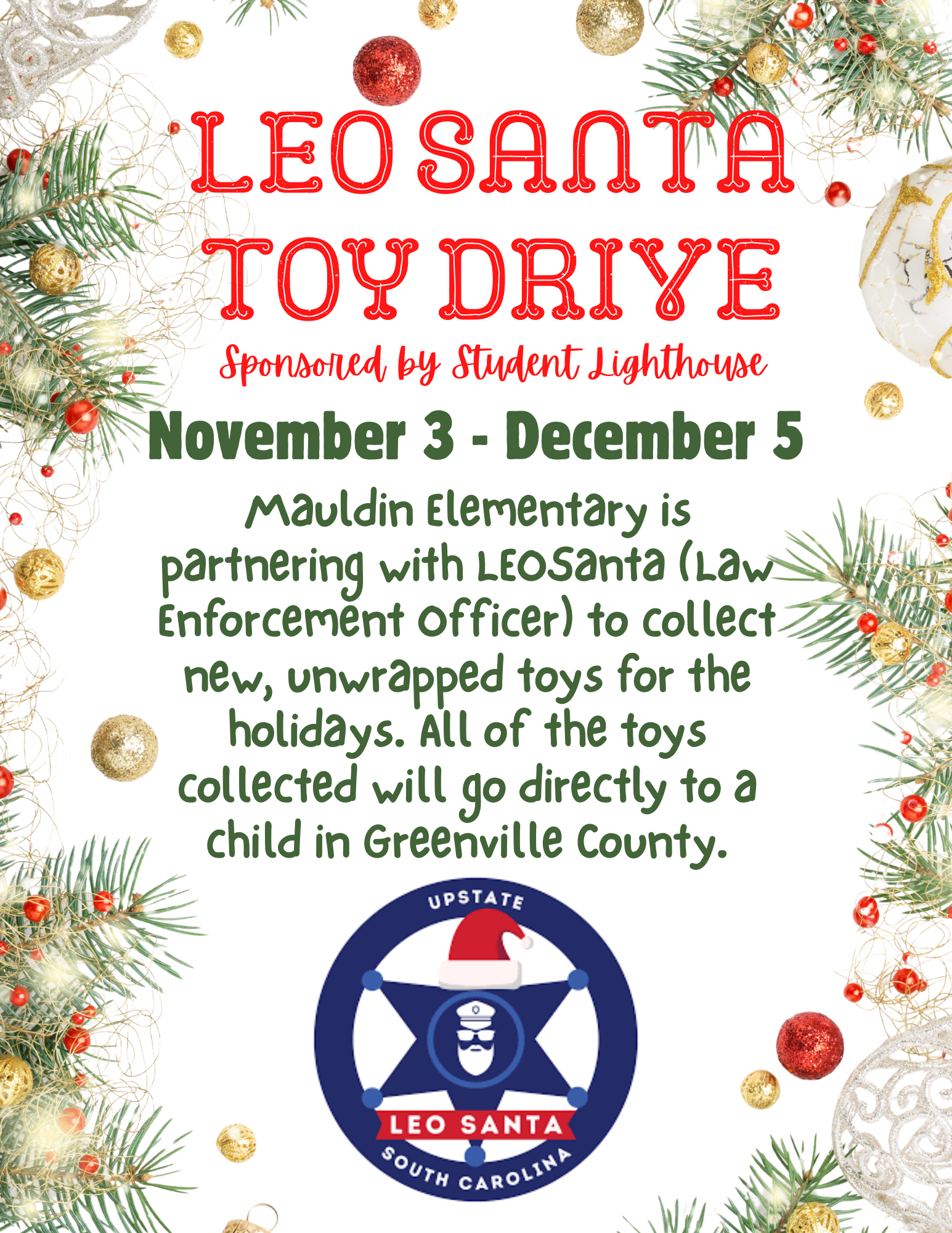 Leo Santa Toy Drive